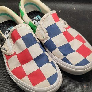 Colorful Vans Slip on Shoes Size 6
